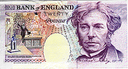 Chân dung nhà vật lí trên tiền giấy các nước Faraday