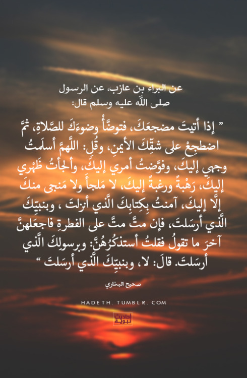 إذا أتيتَ مضجعَكَ ، فتوضأ وضوءَكَ للصَّلاةِ Tumblr_n1tn3zPlUe1qa0em7o1_500