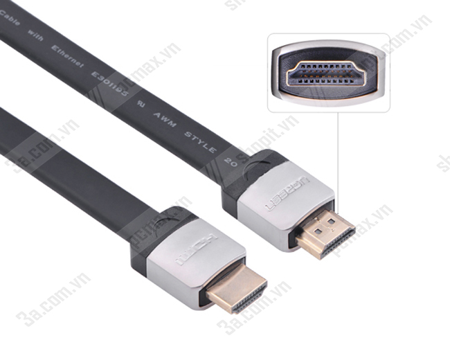 Cáp HDMI chính hãng Ugreen 10265 hỗ trợ tối ưu cho trình chiếu 4K*2K Cap-hdmi-ugreen-ho-tro-3d-4k