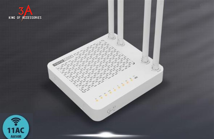 Bộ phát wifi 4 râu 2 băng tần chuẩn AC Totolink A850R Bo-phat-wifi-4-rau-2-bang-tan-totolink-A850R-3a-1