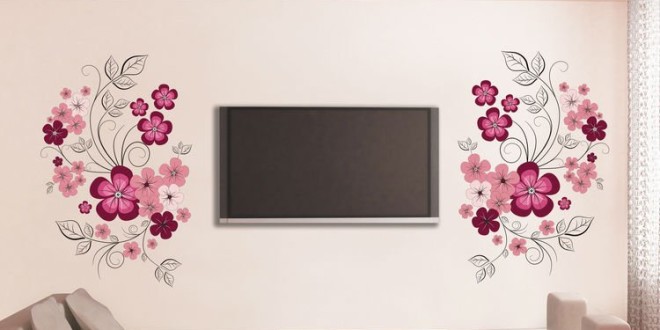 احلى ديكوووووووووور - THE PRINCESS Free-Shipping-Removable-Wall-Stickers-Flowers-Home-Decoration-Giant-Wall-Decals-60-90cm-JM7151-660x330