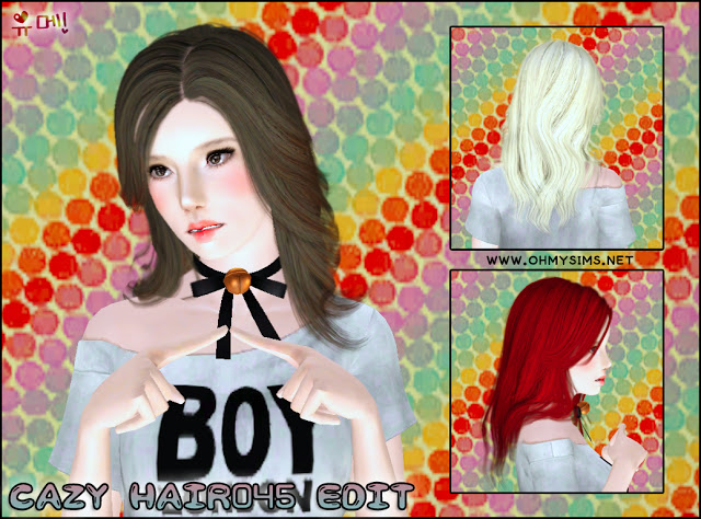 [TS3] Cazy-hair045-Edit Screenshot-24