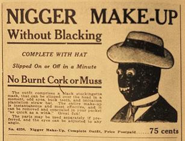 Taking the meaning of racism too far. - Page 6 Minstrel%2Bblackface-makeup-1