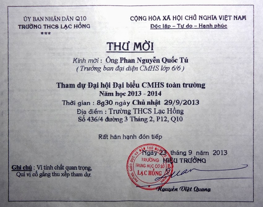  Thư mời tham dự chương trình "Họp mặt đón tân sinh viên 2013" DSC02020