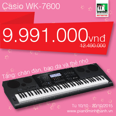 Khuyến mãi lớn nhân dịp 20/10 tại Minh Thanh PIANO Khuyen-mai-organ-casio-wk7600-01