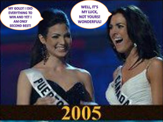 Crowning moment funny in Miss Universe 2005