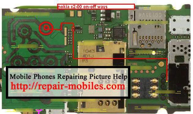 حل مشكلة زر مفتاح باور نوكيا C2-00 C200power1