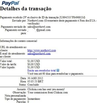 Pagamento recebido Clicksia 4.pgto.clicksia.ptcshonestos