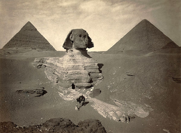 Sphinx is much older than the Pyramids!  Sphinx_oldPhoto