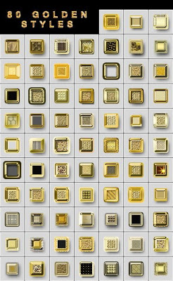 ستايلات فوتوشوب ذهبية 80 Golden Styles Arab-Design