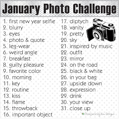 Semaine 1 - 1er janvier au 4 janvier JanPhotochallenge