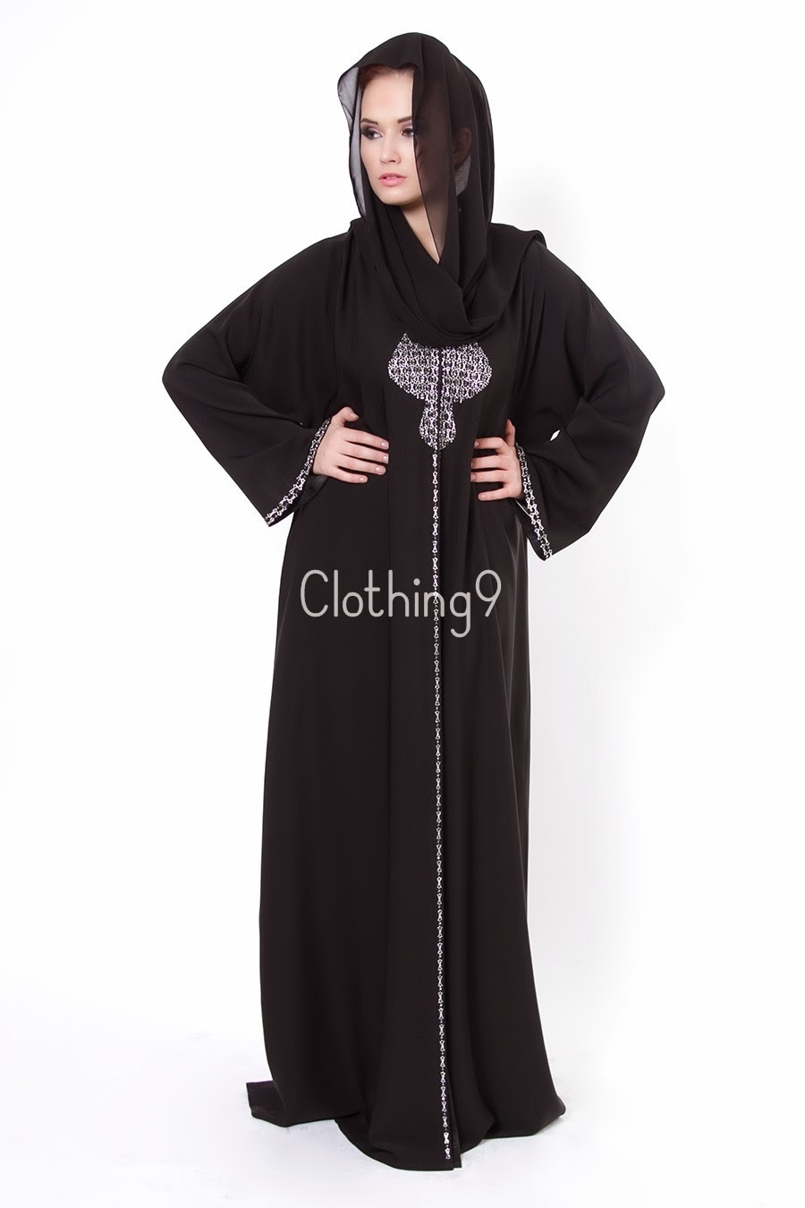 عبايات سوداء قمة الانوثة والاناقة والرشاقة والجمال للمحجبات Embroidered-abaya-designs-2014-dubai-27