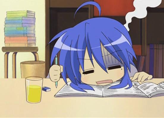 Como estas hoy en imagenes ^^ - Página 3 Konata_estudiando