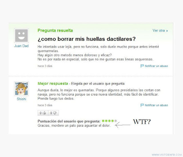 22 preguntas absurdas de yahoo respuestas ( Imagenes ) VEF_95084_yahoo_respuestas_como_borrar_mis_huellas_dactilares