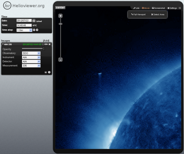 increible nave nodriza vista en el sol SOL-UFO-2012-3