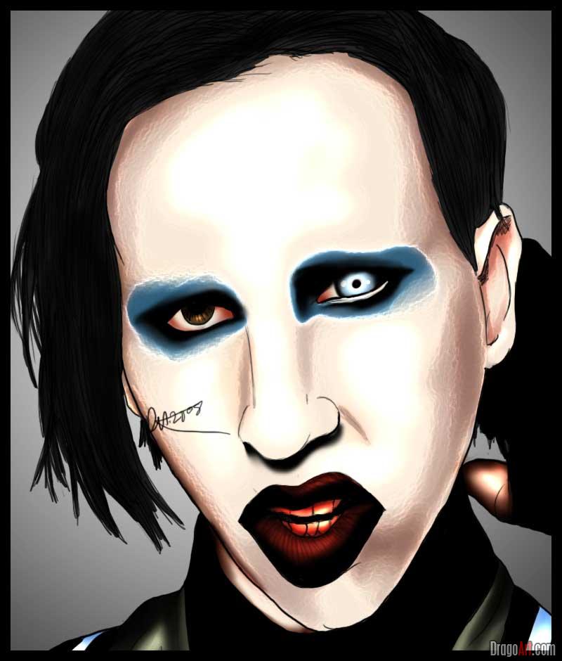 Da miedo la tia... La mujer vampiro mexicana... How-to-draw-marilyn-manson