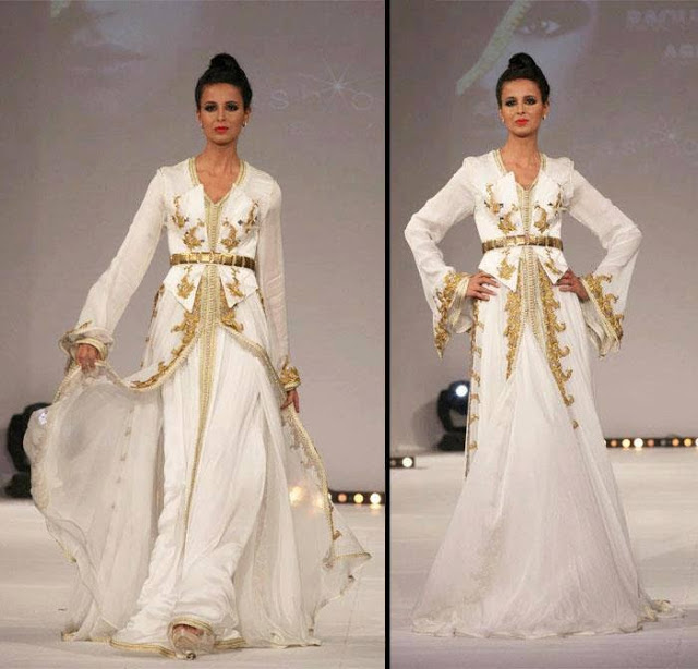 قفطان و تكشيطة 2014 Caftan-marocain-deux-pieces-2014