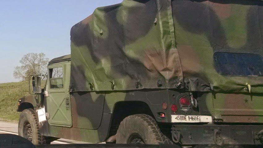 Major airborne operation in North Carolina involving U.S. 82nd Airborne Division and the United Kingdom's 16 Assault Brigade Military_convoy_usa_texas03