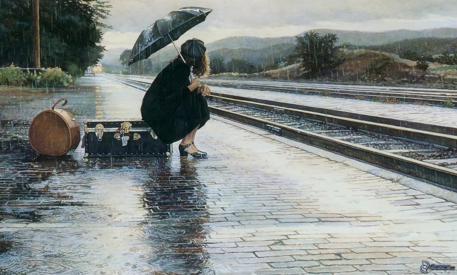 IMAGENES ENCADENADAS (Juego) - Página 9 Mujer-en-la-lluvia%252C-pista%252C-la-estacion-de-tren-187996