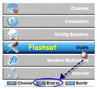 LA METHODE DE LA MISE A JOUR du SAMSAT HD 80 et La méthode d'activation du morebox intégré  Entrer