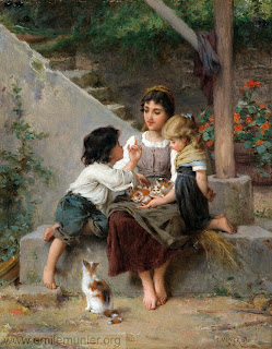 Copii in pictura Munier_1895_05_playing_with_the_kittens_wm