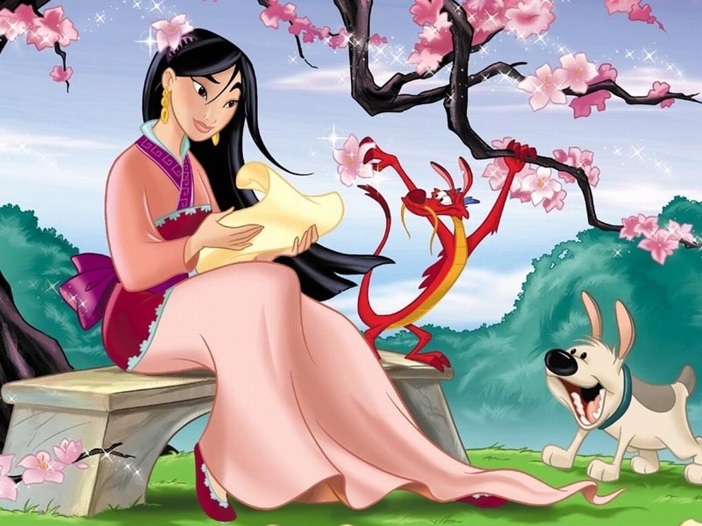 Qual filme da Disney é o seu favorito? - Página 2 Mulan-Wallpaper-disney-6628330-1024-768