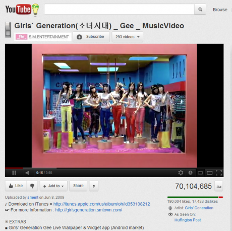 [NEWS][01.04.12] MV ''Gee'' của SNSD đã đạt được hơn 70 triệu lượt xem trên Youtube  120331-girls-generation-gee-70million-460x458