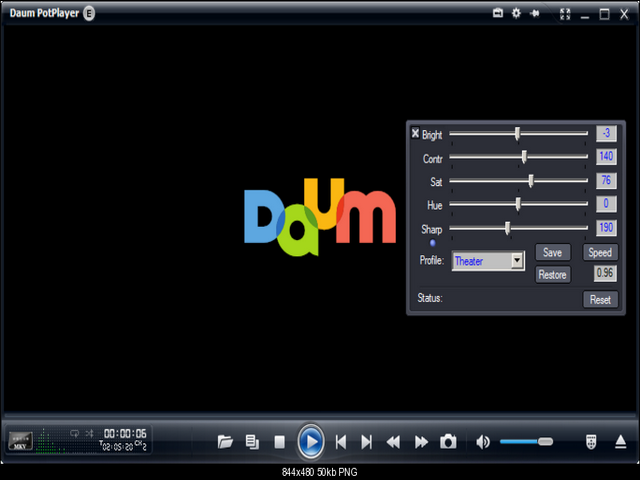 برنامج تشغيل الفيديو والصوت بجميع الصيغ Daum PotPlayer 1.7.7145 Potplayer