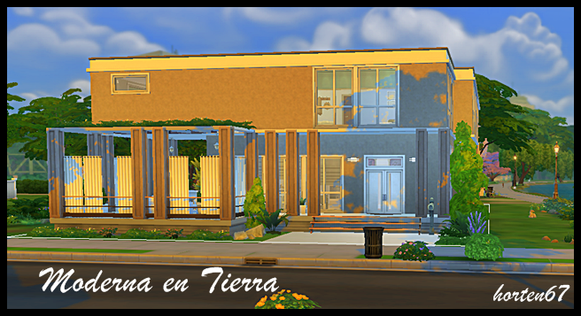 Mis casas y mas con los Sims 4 - Página 10 Modernatierra1