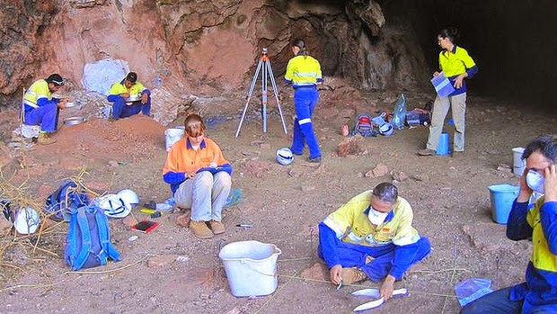 Una excavación en cueva al oeste de Australia revela objetos de hace 45.000 años  Dan-20140614193710504681-620x349