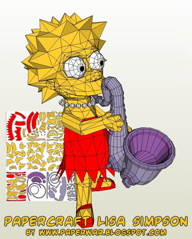 Les Simpson Papercraftlisasimpson