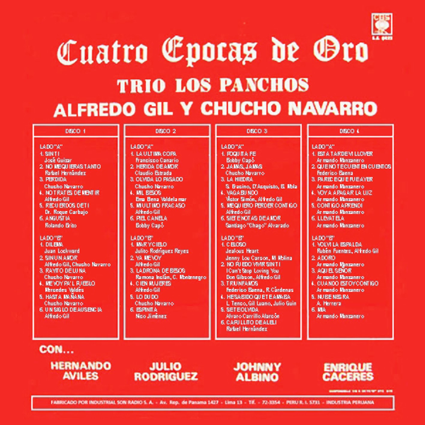 Cd Los panchos 4 epocas de oro Cuatro%2Bepocas%2Bde%2Boro%2B%2528trasera%2529