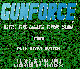 Super Nintendo - GunForce: Battle Fire Engulfed Terror Island Gun%2BForce