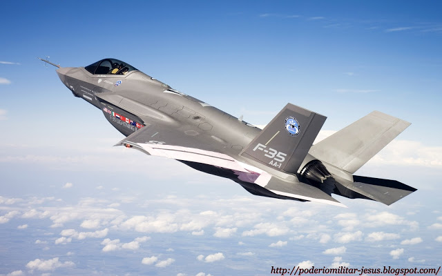 Lockheed Martin F-35 Lightning II (caza polivalente monoplaza de quinta generación USA ) - Página 17 Caza%2BF-35%2B%25284%2529