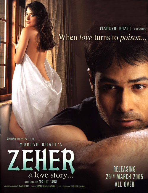 ZEHER: A LOVE STORY (2.005) con EMRAAN HASHMI + Jukebox + Vídeos Musicales + Sub. Inglés Zeher%2B%25282005%2529%2Bposter%2B1