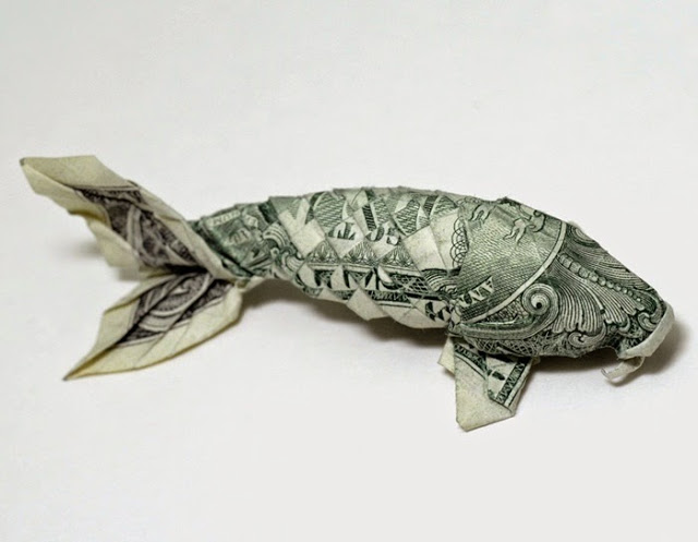 أشكال فنيهة بالأوراق النقدية  Money-origami-12