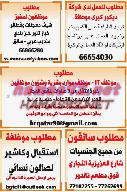 وظائف شاغرة فى الصحف القطرية الخميس 05-03-2015 %D8%A7%D9%84%D8%B4%D8%B1%D9%82%2B%D8%A7%D9%84%D9%88%D8%B3%D9%8A%D8%B7%2B2