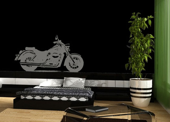 ديكور وتصاميم هندسيه Black-Wall-Decoration