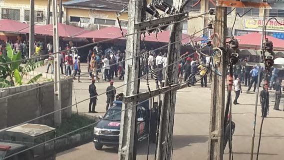 Photos: Crisis In Onitsha After Policeman Shoots 01