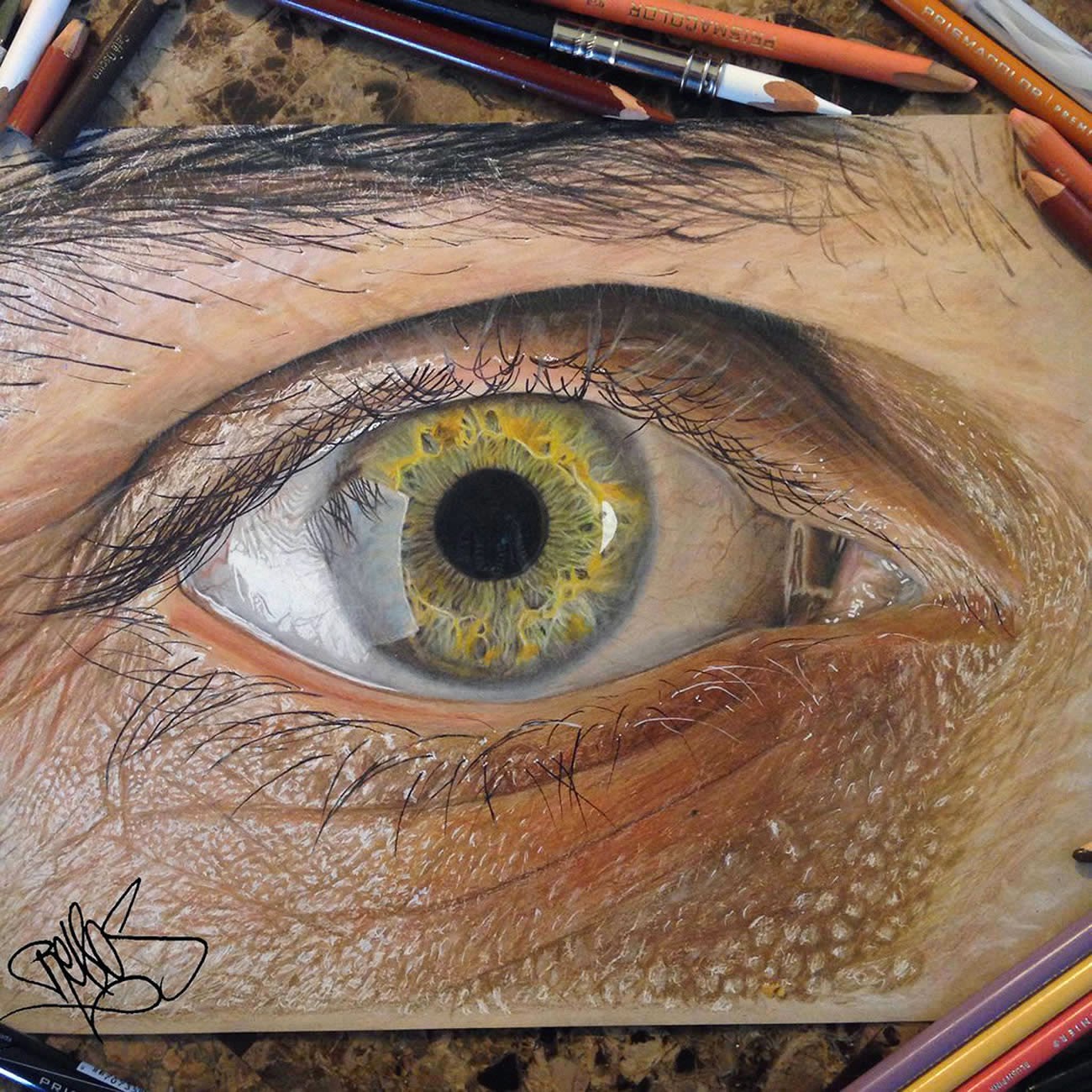 رسومات غاية في الجمال Hyperrealistic-Eyes-Drawn-Colored-Pencils-01