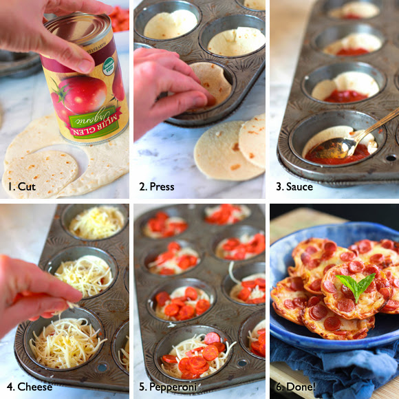 30 فكرة جديدة لتقديم الأطعمة  Mini-tortilla-crust-pizzas-collage