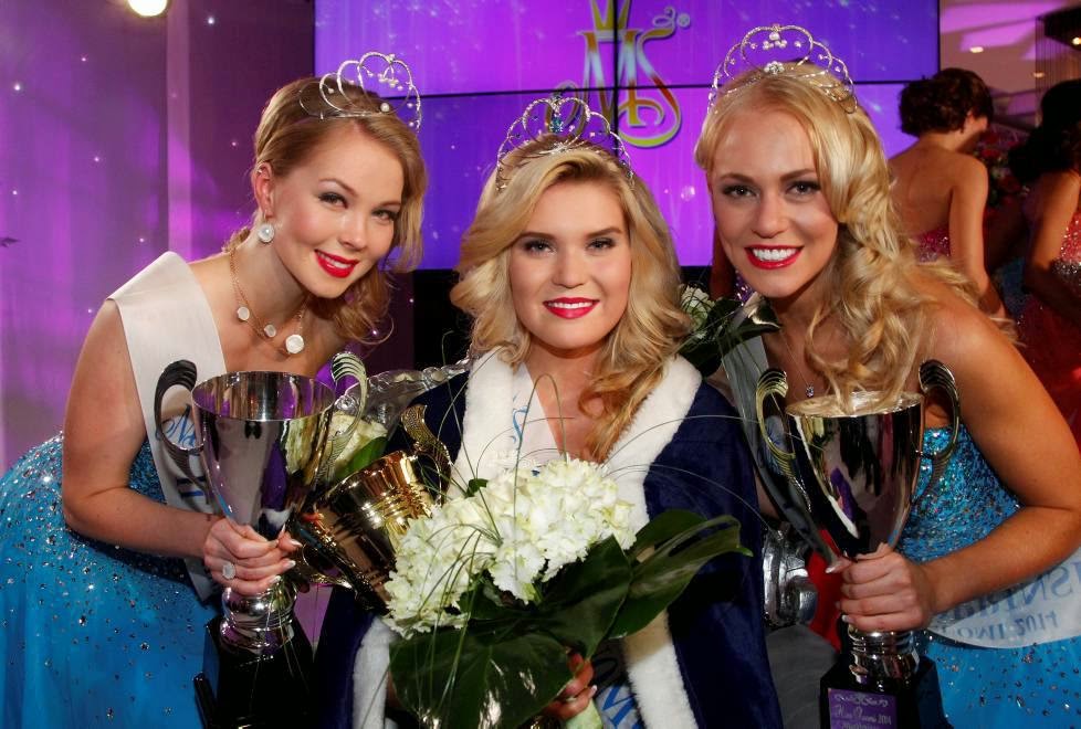 The winners of Miss Soumi (Finland) 2014 Finland1