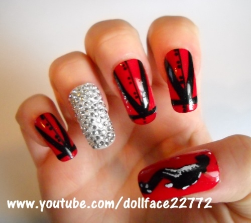 Unhas decoradas de MJ. Michael2