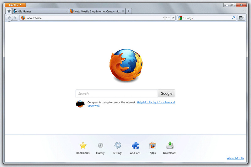 تحميل فيرفوكس FIRFOX اخر اصدار و من الموقع الرسمي Firefox-12-startscreen