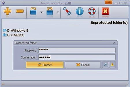 Anvide Lock Folder: Khóa, che giấu thư mục bằng mật khẩu Image005