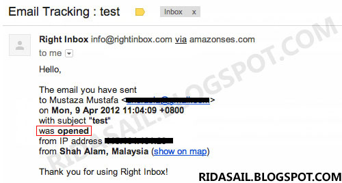 كيف تتعقب رسالتك في GMail و تعرف ما اذا تم فتحها Rightinbox-12