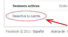Cómo desactivar tu cuenta en Facebook Desactiva