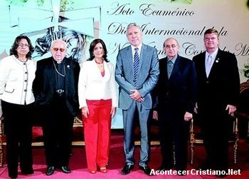 Marco Barrientos en Acto Ecuménico por la Erradicación de la Violencia Contra la Mujer ECUMENOS