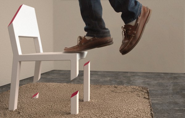 تصميم جديد لكرسي رائع.  Cut-Chair-Side-View-with-foot-600x382