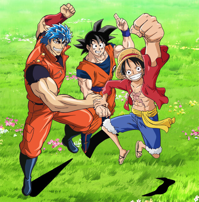 crossover de dragon ball, one piece y toriko Op-dbz-toriko